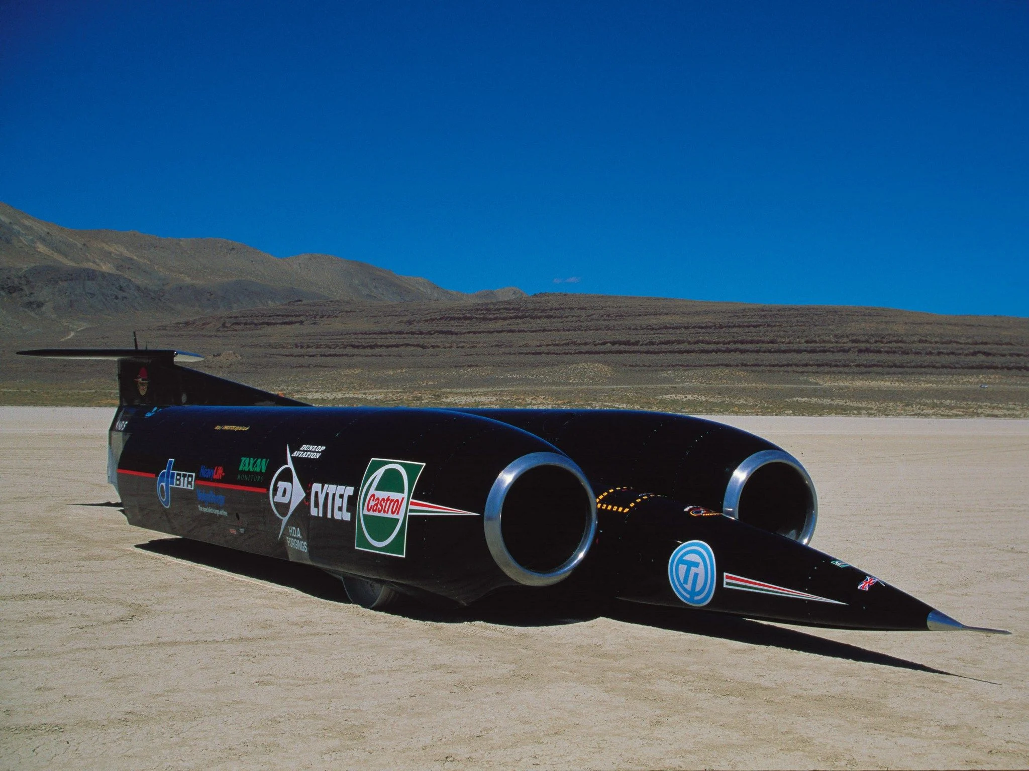 Thrust SSC at the Bonneville Salt Flats
